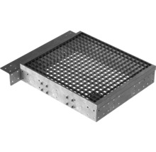 Kovová krycia mriežka s rámom pre vonkajšie použitie