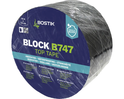Bitúmenová páska Bostik BLOCK B747 TOP TAPE 7,5 CM x 10 M olovenej farby Bitúmenová páska Bostik BLOCK B747 TOP TAPE 7,5 CM x 10 M olovenej farby