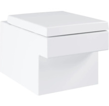 Závesné WC zo sanitárnej keramiky s hranatým tvarom