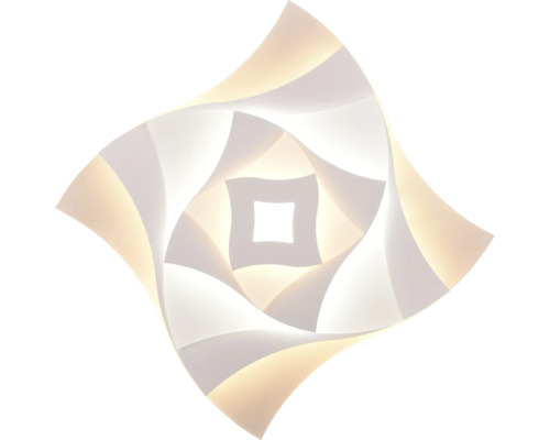 Štvorcové LED stropné svietidlo so špirálovým dizajnom