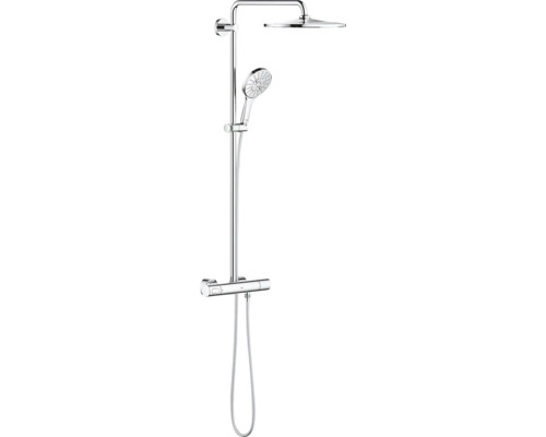 Sprchový systém s termostatickou batériou GROHE Rainshower SmartActive chróm 26647000