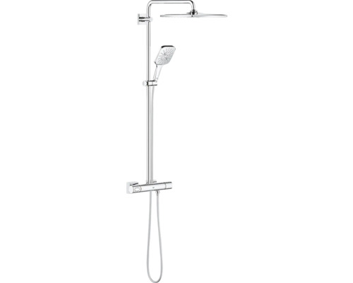 Sprchový systém s termostatickou batériou GROHE Rainshower SmartActive chróm 26652000