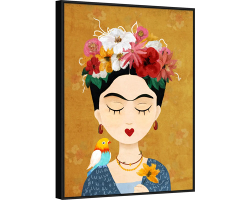Obraz na plátne Frida Kahlo Comic 62x82 cm