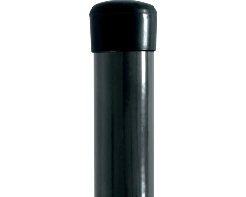 Stĺpik na plot Pilecký PVC Ø 48 mm 200 cm 1,5 mm RAL 7016 antracitový