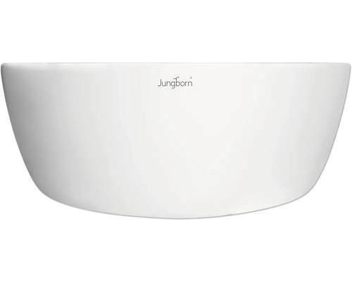 Logo Jungborn na bielej umývadlovej mise
