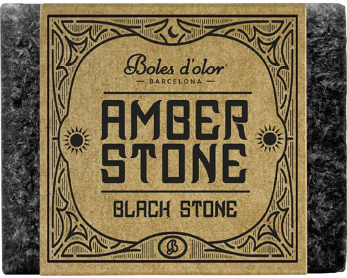Vonná kocka Boles d'olor AMBER STONE 4,5x3,5x2 cm 25 g Black Stone