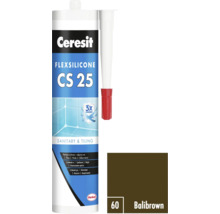 Ceresit Flexsilicone CS 25 sanitárny a obkladový tmel, odtieň Balibrown