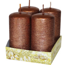 Štyri valcové sviečky v balení