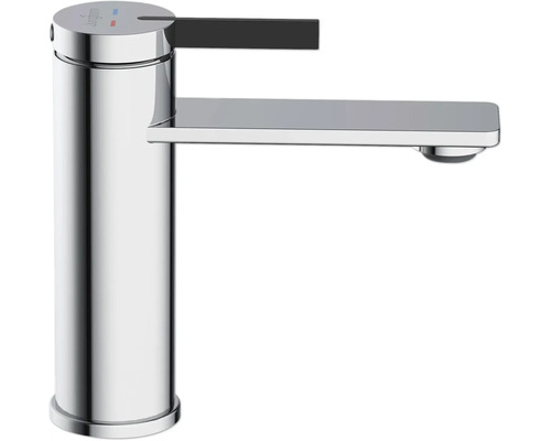 Umývadlová batéria z kovu, chrómovaná