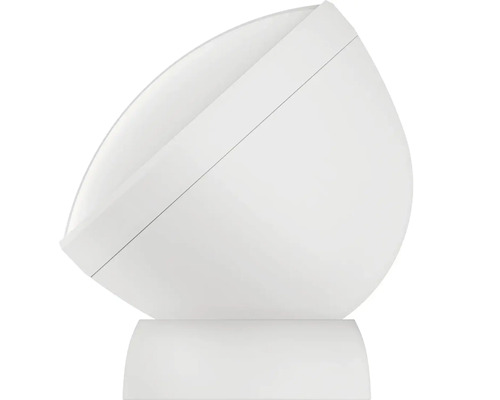 Biela stolná lampa s moderným dizajnom