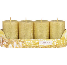 Štyri valcové sviečky v krabici