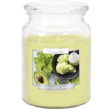 Vonná sviečka záhradná mäta avokádo v skle
