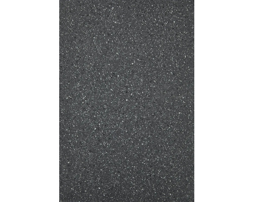 PVC podlaha Maxima šírka 400 cm 2/0,7 mm antracit (metráž) Detail tmavej pracovnej dosky so škvrnitou textúrou
