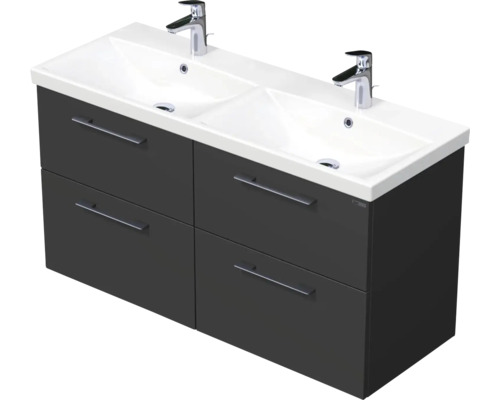 Kúpeľňová skrinka s umývadlom Intedoor SANTE antracit matný 120 x 65 x 45 cm SA 120D 4Z A3396