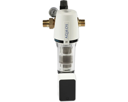 Vodný filter s manometrom a prípojkou na preplachovú vodu