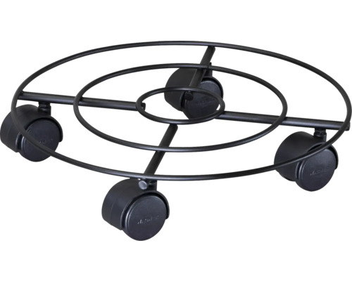 Kvetinový vozík z kovu s kolieskami