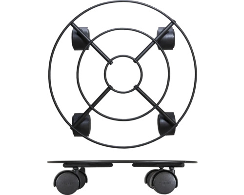 Kovový vozík na rastliny s kolieskami