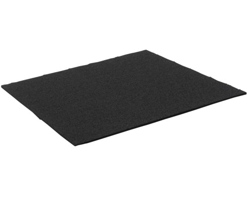 Protišmyková rohož antivibračná rohož 60 x 60 x 1,5 cm recyklovaná Čierna filtračná rohož