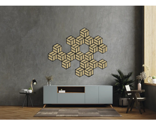 Dekoratívne stenové panely v obývacej izbe