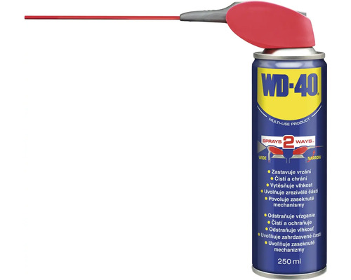Viacúčelový prípravok WD-40 sprej s tryskou a striekacou trubicou