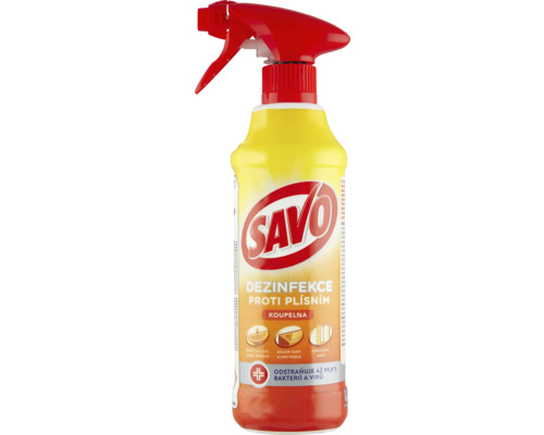 Čistiaci sprej Savo do kúpeľne proti plesniam 500 ml Savo čistiaci prostriedok do kúpeľne na dezinfekciu proti plesniam v spreji