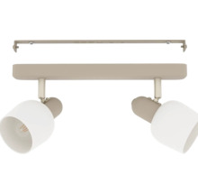 Stropné svietidlo s dvoma reflektormi a montážnym materiálom