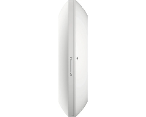 Biele elektronické zariadenie so symbolom zámku