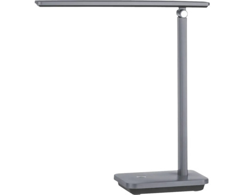 LED stolová lampa Eglo 900957 INIESTA 3,6 W 360 lm 3000-6500 K šedá/čierna s USB-C Kovová stolná lampa