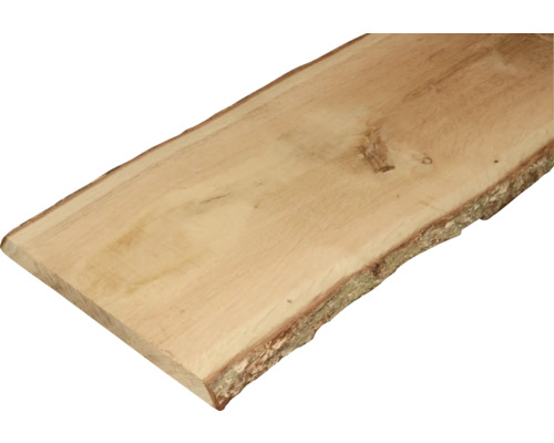 Škárovka dub neopracovaná 1200x150-250x22 mm Drevená doska s kôrou