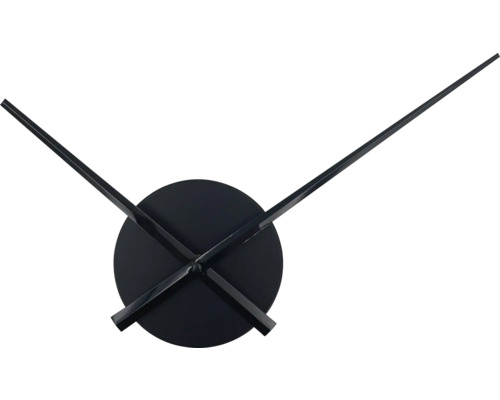 Kovové hodiny s ručičkou s priemerom 24,5 cm čierne