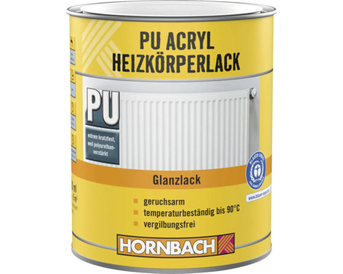 HORNBACH lak na vykurovacie telesá RAL 9010 čisto biely lesklý 375 ml