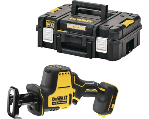 Aku mečová píla 18V DeWalt DCS369NT, bezuhlíková, v kufri, bez aku a nabíjačky DeWalt akumulátorová šabľová píla v sade s kufríkom na náradie