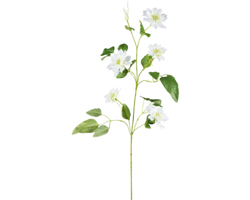 Umelá rastlina plamienok Clematis 109 cm biela