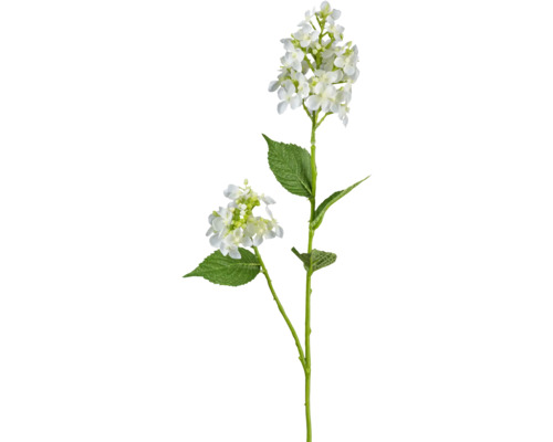 Umelá rastlina divoká hortenzia 66 cm biela