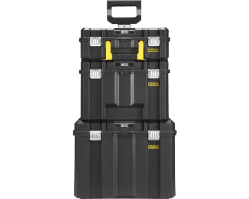 Stohovateľný box na náradie Stanley s rukoväťou a kolieskami