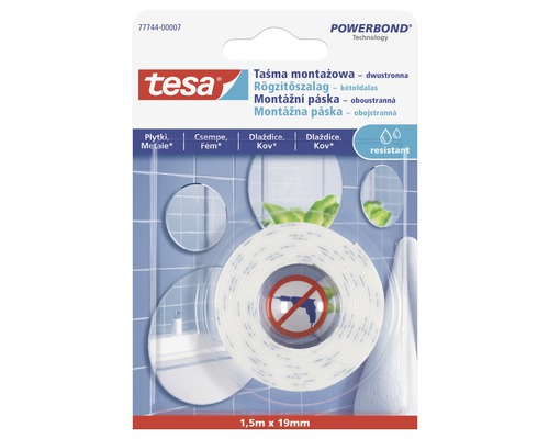 Montážna páska Tesa Powerbond Technology, 1,5 metra krát 19 milimetrov
