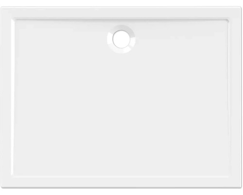 Biela sprchová vanička s odtokom