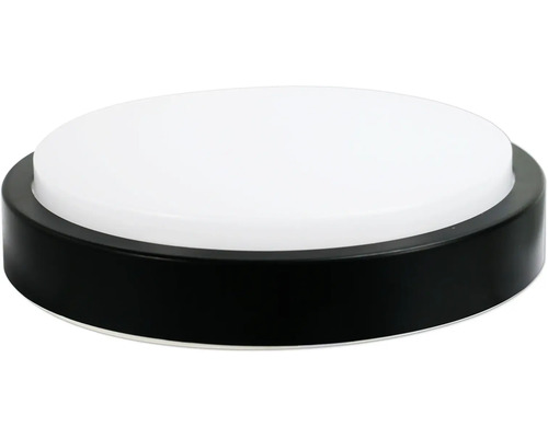 Okrúhle stropné svietidlo s čiernym rámom