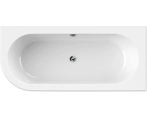 Pohľad zhora na vaňu s odtokom