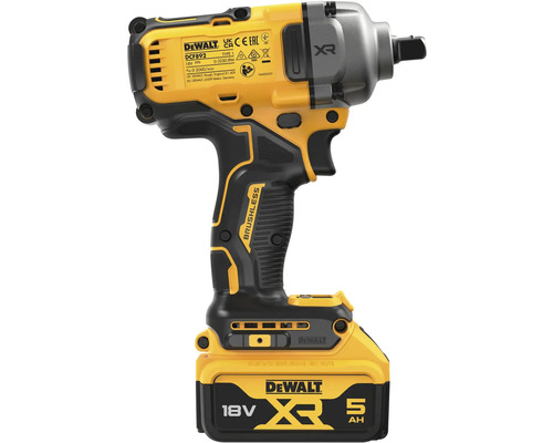 Akumulátorový rázový uťahovák DeWalt s 18 V a 5 ampérhodinami