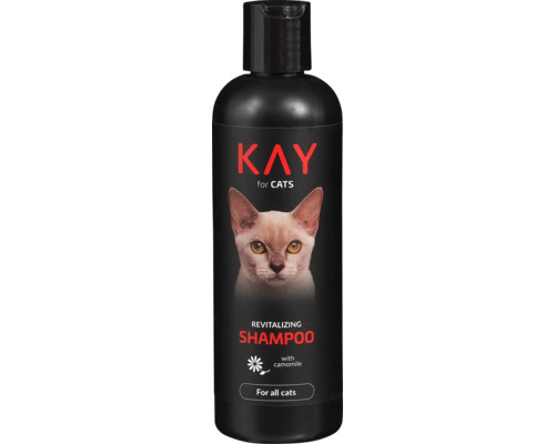 Šampón pre mačky KAY for CATS pre obnovu srsti 250 ml Fľaša KAY Revitalizačný šampón pre mačky