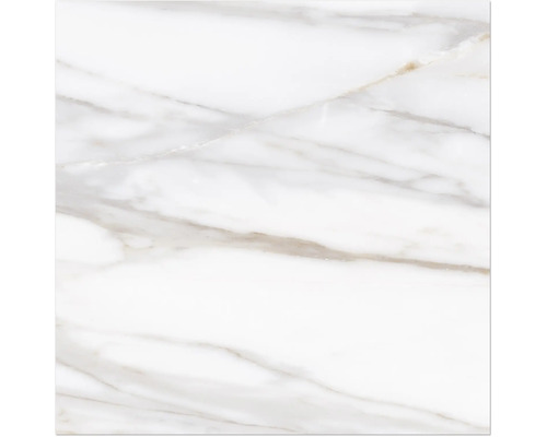 Dlažba obklad imitácia mramoru LUCCA Bianco Gold matná 60 x 60 cm Mramorová dlaždica s žilkovaním