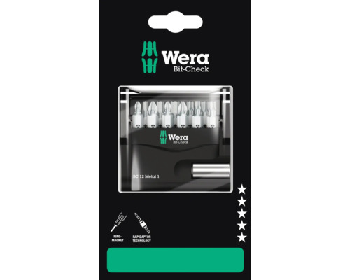Wera Bit-Check s kruhovým magnetom a technológiou Rapidaptor
