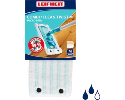Leifheit Combi Clean Twist M Micro Duo náhradná hlavica na mop