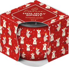 Vonná sviečka Emocio Holiday Spirit, 85 gramov, s motívom anjela