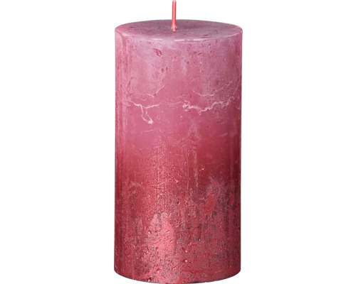 Sviečka valec rustikálna Bolsius Rustic Sunset 68 x 130 mm Ash Rose + Red