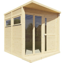 Drevený záhradný domček Bertilo Concept Office prírodný 234x225 cm