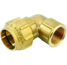 Mosadzné koleno s vnútorným závitom pre rúrkové spoje