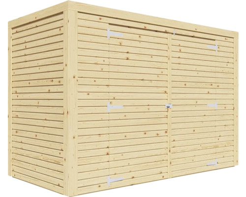 Záhradná skriňa z dreva s dvomi dverami