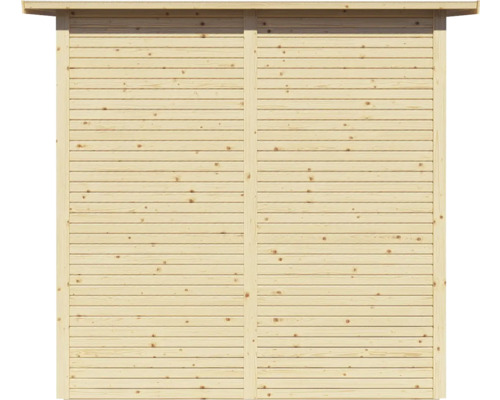 Drevník do záhrady z neošetreného dreva